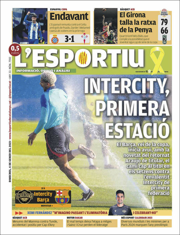 Portada de L'Esportiu (Spain)