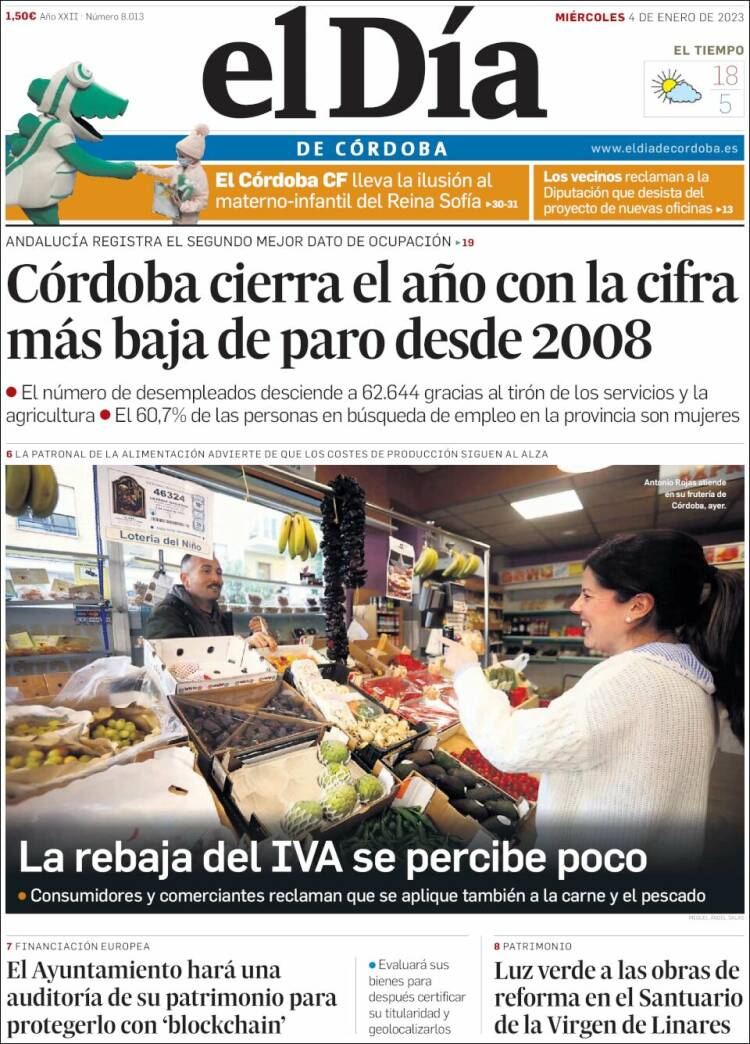 Portada de El Día de Córdoba (Spain)