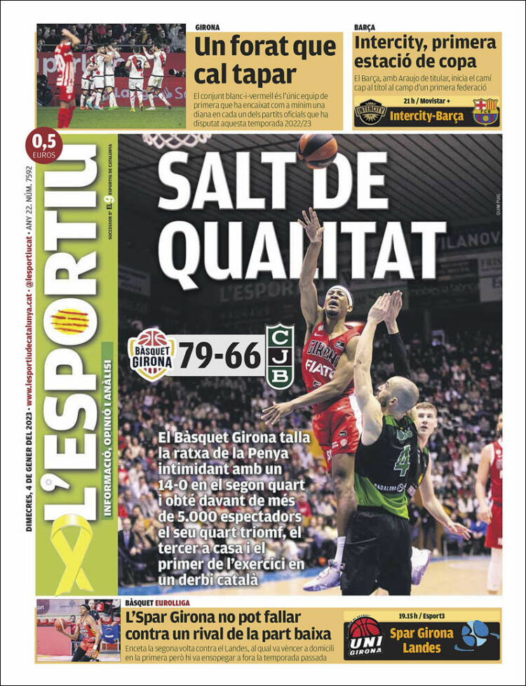 Portada de L'Esportiu : Girona (Spain)