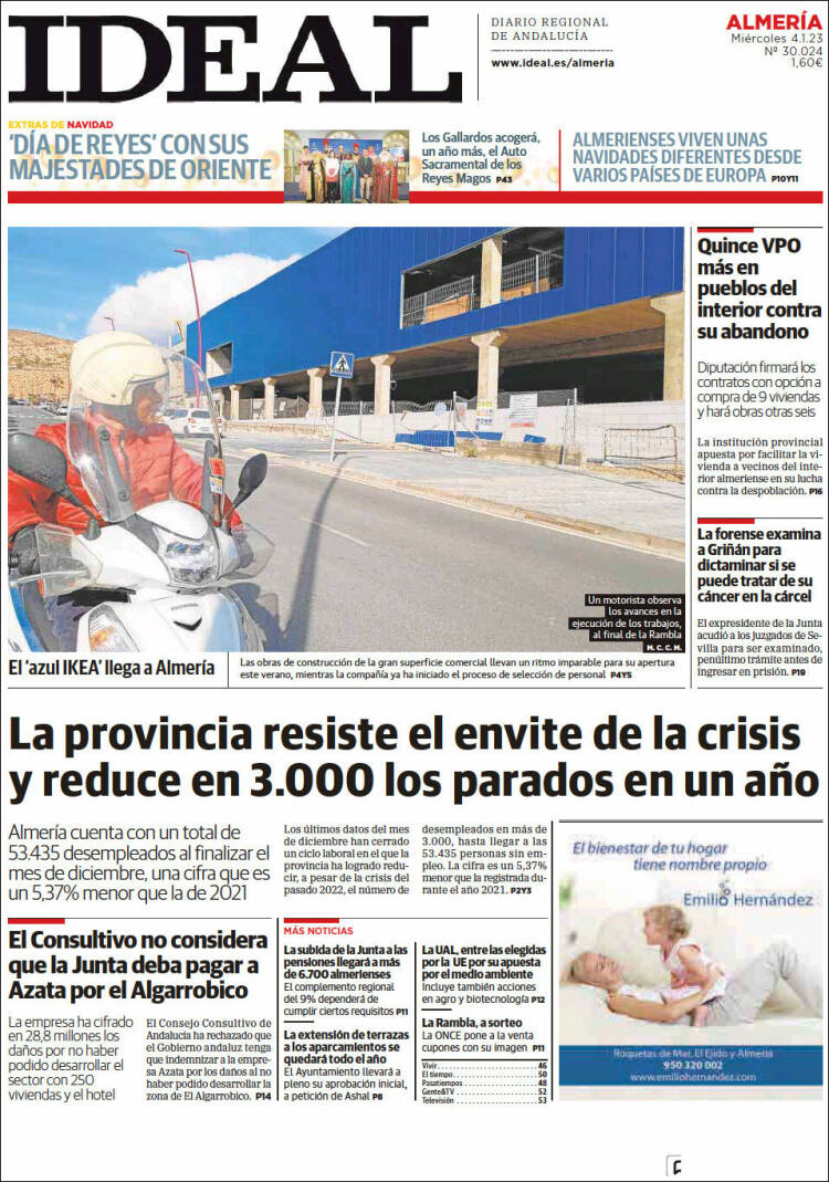 Portada de Ideal Almeria (Spain)