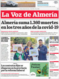 Portada de La Voz de Almería (Spain)