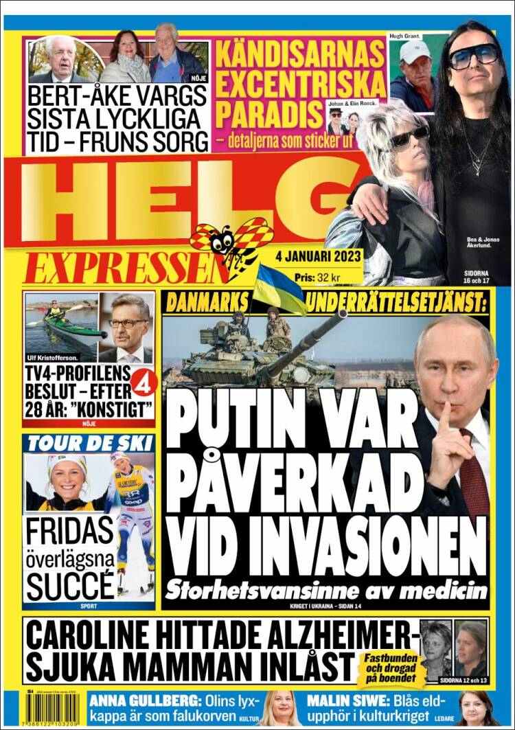 Portada de Expressen (Suecia)