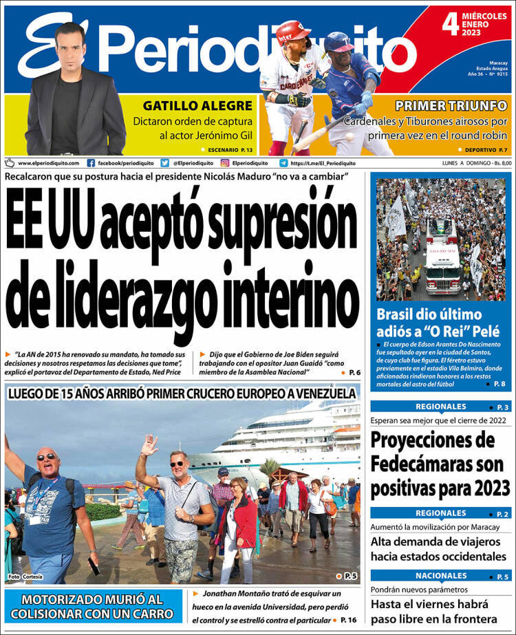 Portada de Periodiquito de Aragua (Venezuela)