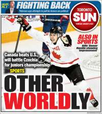 Portada de The Toronto Sun (Canadá)