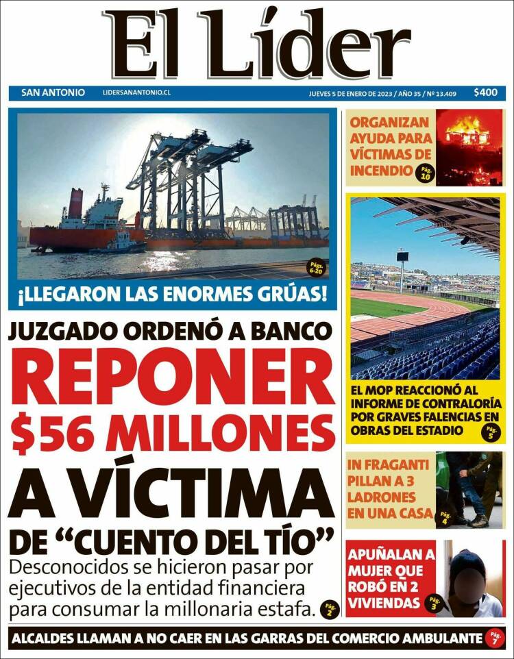 Portada de Lider de San Antonio (Chile)
