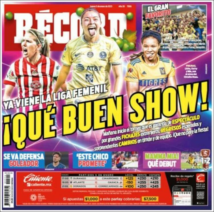 Portada de Record (México)