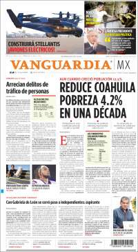 Portada de Vanguardia (México)