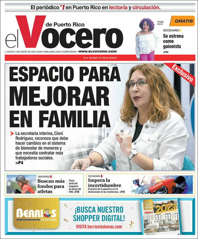 Portada de Vocero (Puerto Rico)