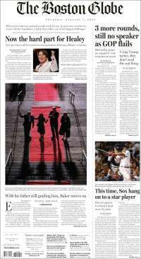 Portada de Boston Globe (USA)