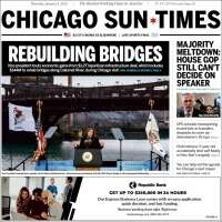 Portada de Chicago Sun-Times (USA)