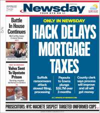 Portada de Newsday (USA)