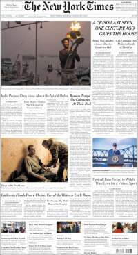 Portada de New York Times (USA)