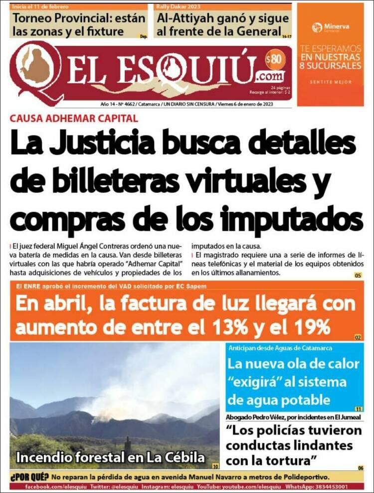 Portada de El Esquiu (Argentine)