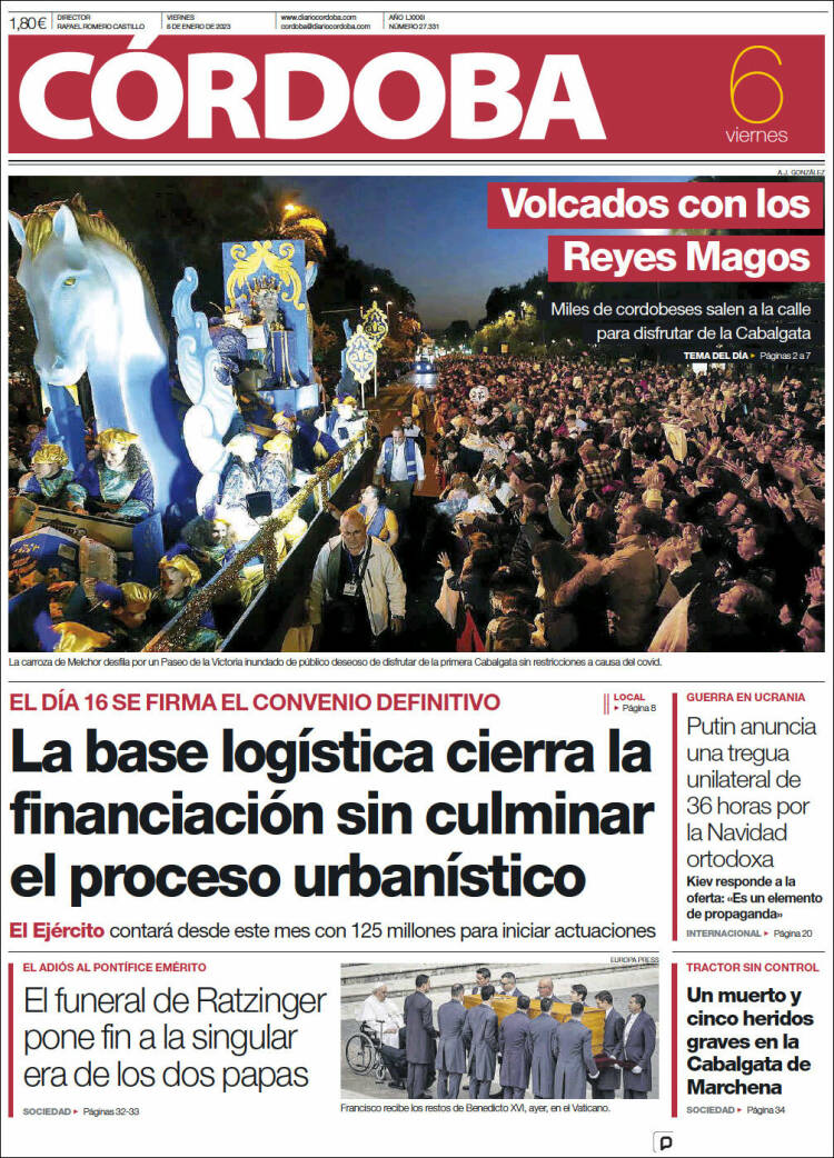 Portada de Diario de Córdoba (Espa&ntilde;a)
