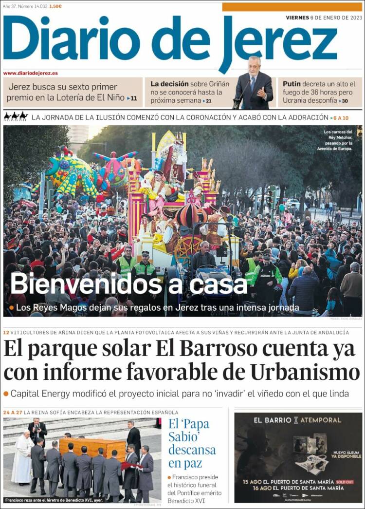 Portada de Diario de Jerez (Espa&ntilde;a)