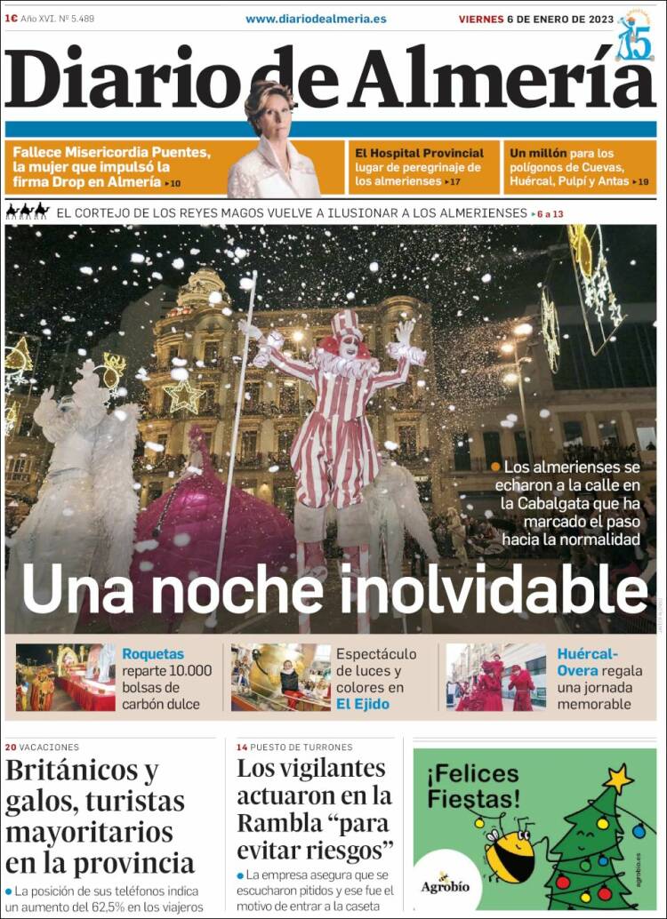 Portada de Diario de Almería (Espa&ntilde;a)