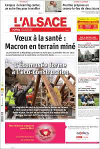 Portada de Journal L'Alsace (Francia)