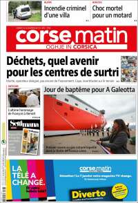 Portada de Corse-Matin (Francia)