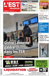 Portada de L'Est Republicain (Francia)