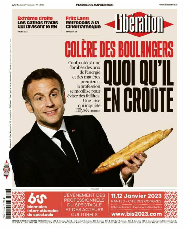 Portada de Libération (Francia)