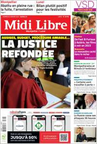 Portada de Midi Libre (Francia)