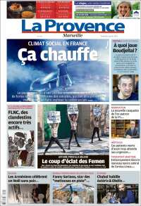 Portada de La Provence (Francia)