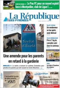 Portada de La République des Pyrénées (Francia)
