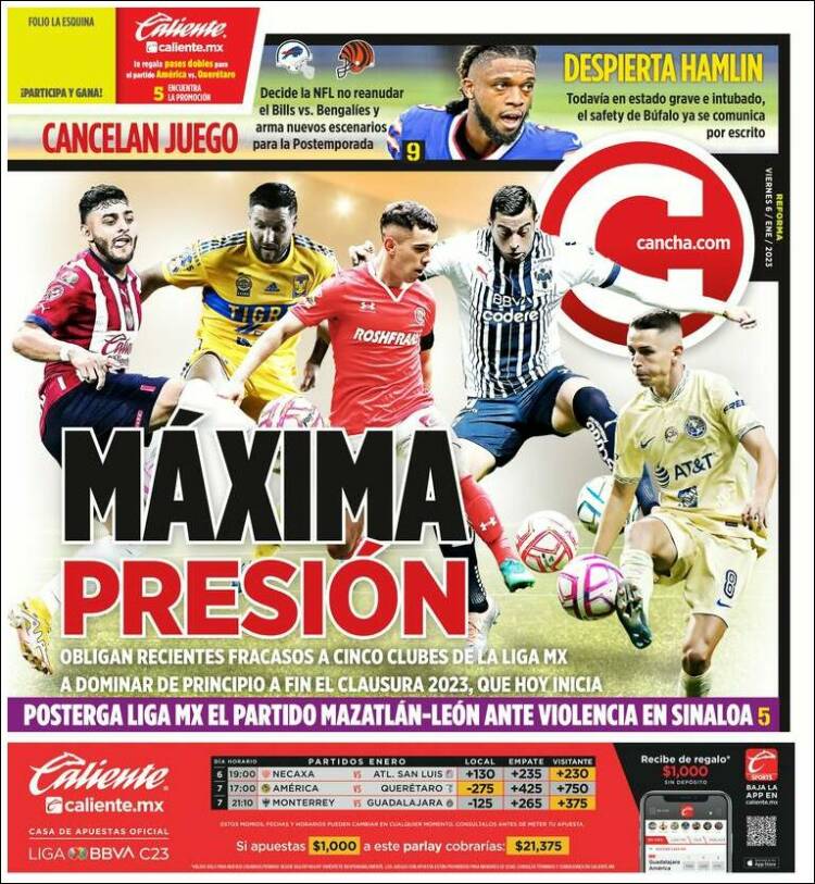 Portada de Cancha (México)