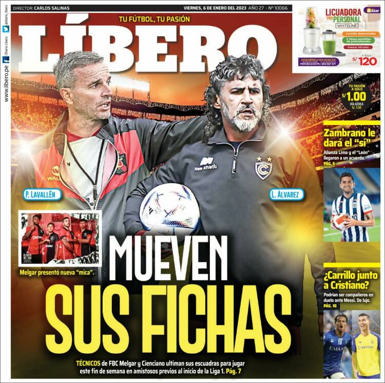 Portada de Líbero (Per&uacute;)