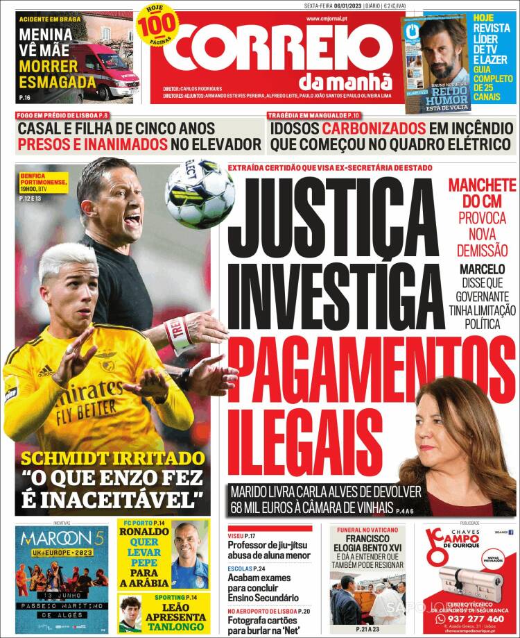 Portada de Correio da Manhã (Portugal)