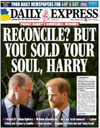 Portada de Daily Express (United Kingdom)