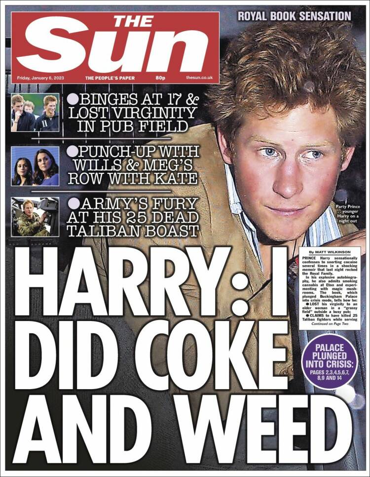 Portada de The Sun (United Kingdom)