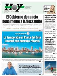 Portada de Diario Hoy (Argentina)