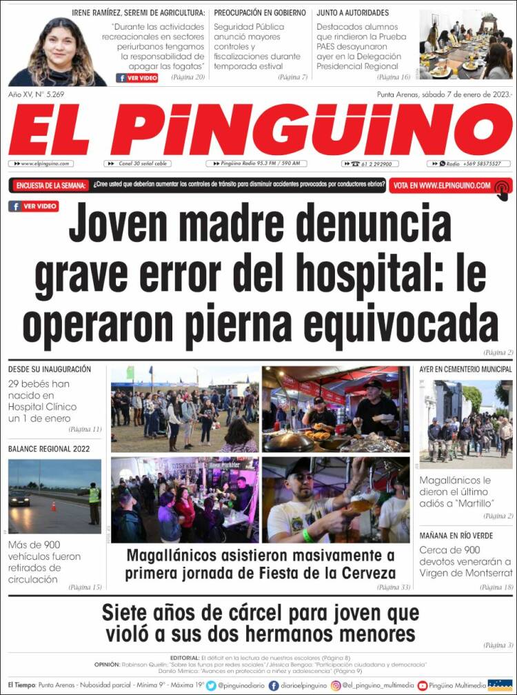 Portada de El Pingüino (Chile)