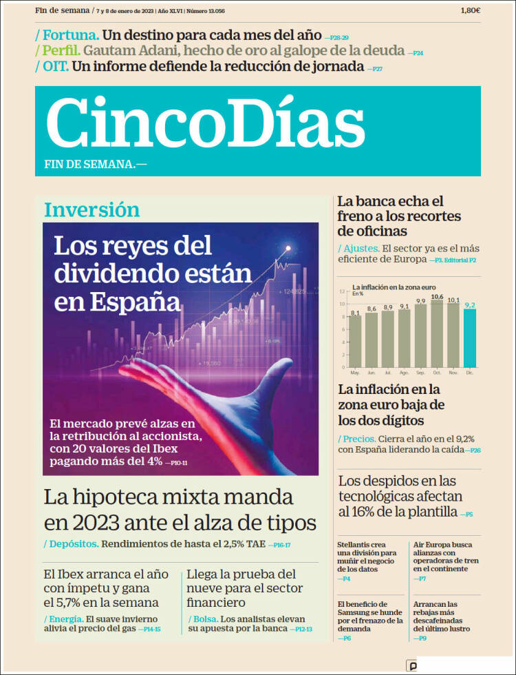 Portada de Cinco Días (Espa&ntilde;a)
