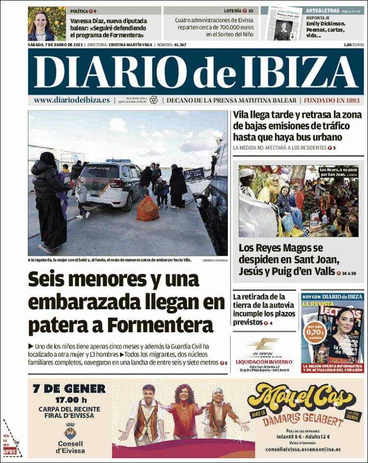 Portada de Diario de Ibiza (España)