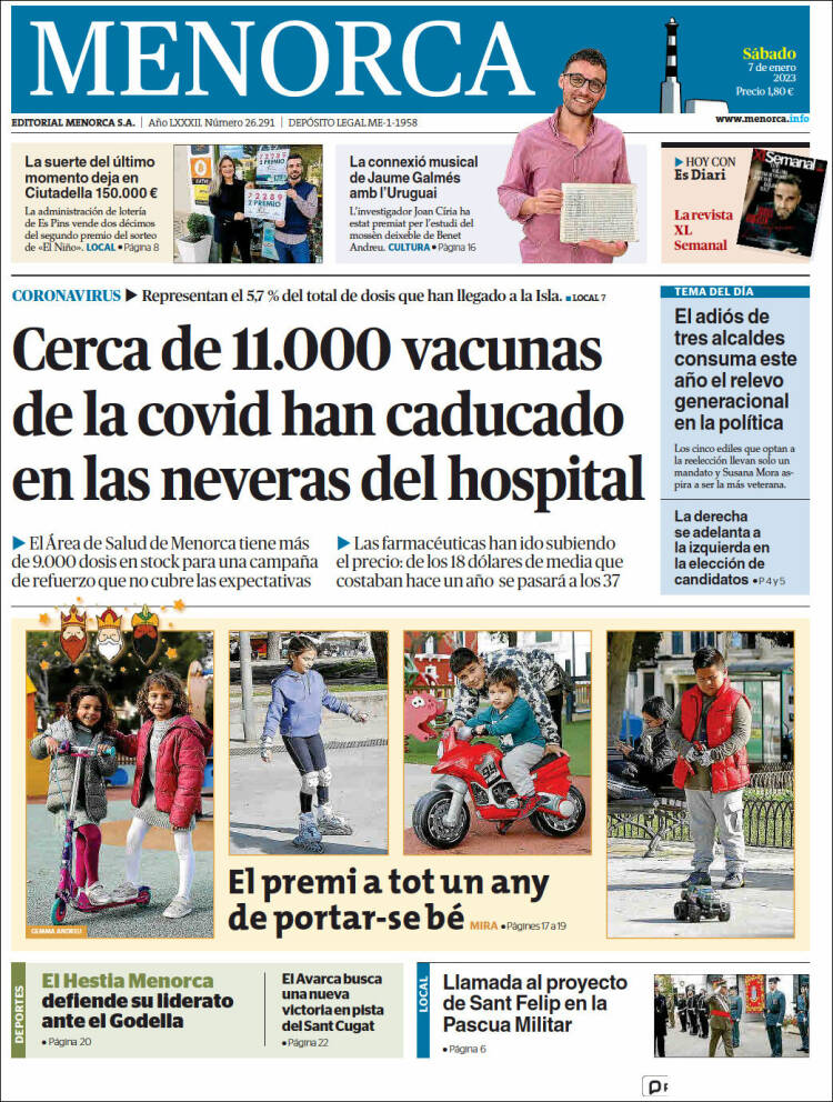 Portada de Menorca - Diario Insular (España)
