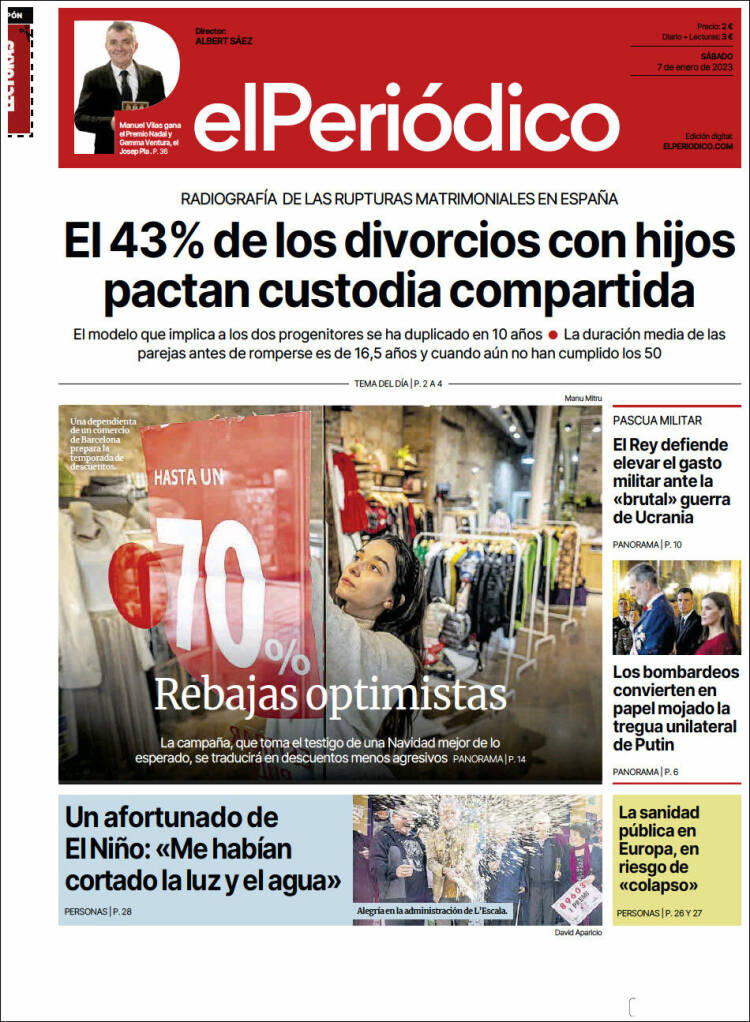 Portada de El Periódico (España)