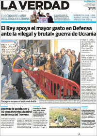 Portada de La Verdad de Cartagena (España)