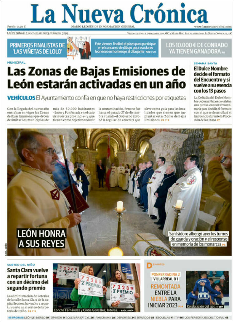 Portada de La Nueva Crónica (España)