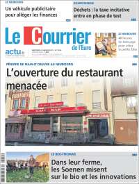 Portada de Le Courrier de l'Ouest (Francia)