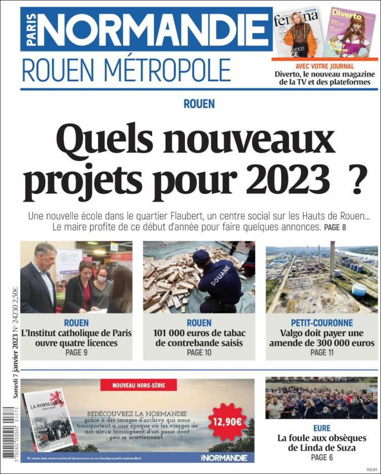 Portada de Paris Normandie (Francia)