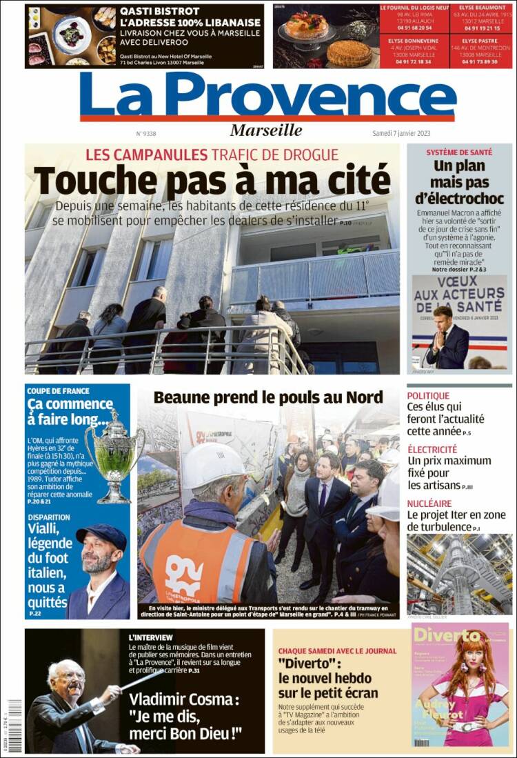 Portada de La Provence (Francia)