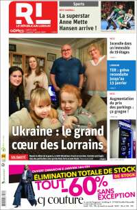 Portada de Le Republicain Lorrain (Francia)