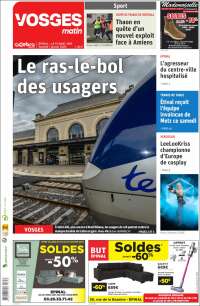 Portada de Vosges Matin (Francia)