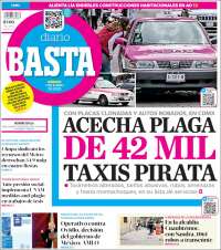 Portada de Diario Basta (México)
