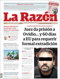 Portada de La Razón (México)