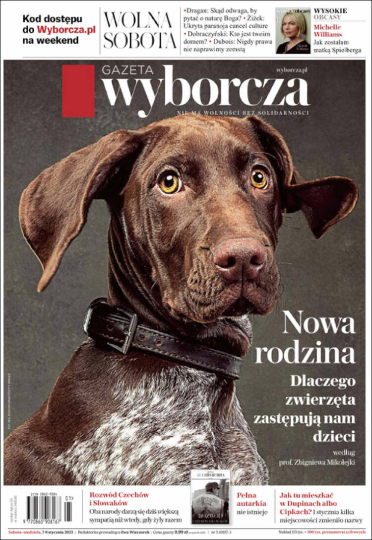 Portada de Gazeta Wyborcza (Polonia)