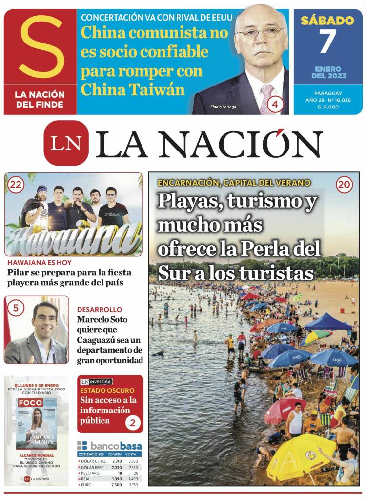 Portada de La Nación (Paraguay)