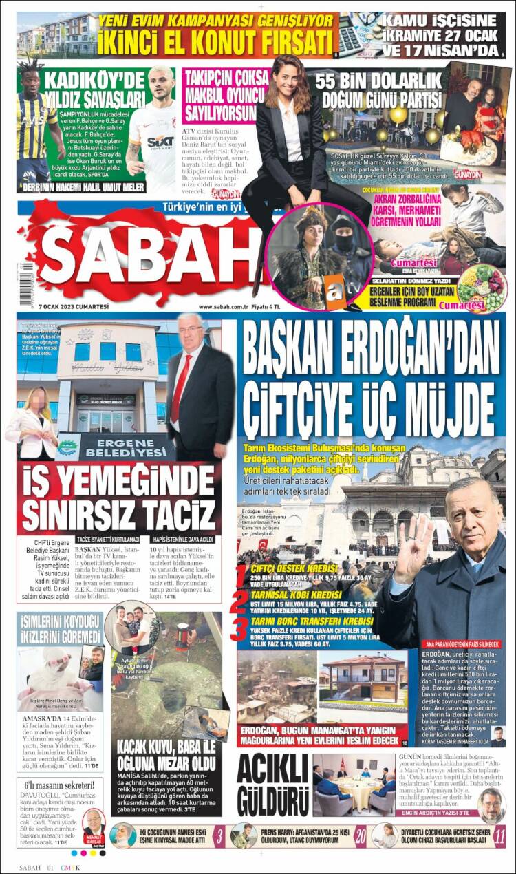 Portada de Sabah (Turqu&iacute;a)